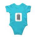 Baby Romper | 0-12 Months Regular Fit | 180 GSM Bio-Washed Cotton Blend | Double Stitched, Pre-Shrunk | Unisex | Personalized | DTF | Bold Typography | Design Principles | Everyday | Assertive - back - SkyBlue - mockup 2