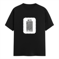 Men's Classic Crew T-Shirt | Regular Fit | 180 GSM Bio-Washed Cotton | DTF Print Ready | Pre-Shrunk, Durable | Personalized | DTF | Bold Typography | Design Principles | Everyday | Assertive - front - Black - mockup 1
