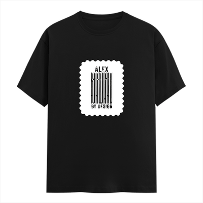 Men's Classic Crew T-Shirt | Regular Fit | 180 GSM Bio-Washed Cotton | DTF Print Ready | Pre-Shrunk, Durable | Personalized | DTF | Bold Typography | Design Principles | Everyday | Assertive - front - Black - mockup 1