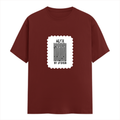 Men's Classic Crew T-Shirt | Regular Fit | 180 GSM Bio-Washed Cotton | DTF Print Ready | Pre-Shrunk, Durable | Personalized | DTF | Bold Typography | Design Principles | Everyday | Assertive - front - Brick Red - mockup 1