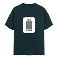 Men's Classic Crew T-Shirt | Regular Fit | 180 GSM Bio-Washed Cotton | DTF Print Ready | Pre-Shrunk, Durable | Personalized | DTF | Bold Typography | Design Principles | Everyday | Assertive - front - Petrol Blue - mockup 1