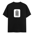 Men's Classic Crew T-Shirt | Regular Fit | 180 GSM Bio-Washed Cotton | DTF Print Ready | Pre-Shrunk, Durable | Personalized | DTF | Bold Typography | Design Principles | Everyday | Assertive - back - Black - mockup 2
