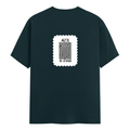 Men's Classic Crew T-Shirt | Regular Fit | 180 GSM Bio-Washed Cotton | DTF Print Ready | Pre-Shrunk, Durable | Personalized | DTF | Bold Typography | Design Principles | Everyday | Assertive - back - Petrol Blue - mockup 2