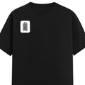Men's Classic Crew T-Shirt | Regular Fit | 180 GSM Bio-Washed Cotton | DTF Print Ready | Pre-Shrunk, Durable | Personalized | DTF | Bold Typography | Design Principles | Everyday | Assertive - right pocket - Black - mockup 4