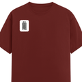 Men's Classic Crew T-Shirt | Regular Fit | 180 GSM Bio-Washed Cotton | DTF Print Ready | Pre-Shrunk, Durable | Personalized | DTF | Bold Typography | Design Principles | Everyday | Assertive - right pocket - Brick Red - mockup 4