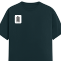 Men's Classic Crew T-Shirt | Regular Fit | 180 GSM Bio-Washed Cotton | DTF Print Ready | Pre-Shrunk, Durable | Personalized | DTF | Bold Typography | Design Principles | Everyday | Assertive - right pocket - Petrol Blue - mockup 4