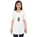 Female Maternity Dress | Regular Fit | Bio-Washed Cotton Blend | Double Stitched Seam | Women | Personalized | DTF | Bold Typography | Design Principles | Everyday | Assertive - front - White - mockup 1