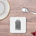 Coasters | Unisex | 3mm MDF Sublimation Print | Glossy Finish, Table Protection | Home & Office Accessory | Personalized | Bold Typography | Design Principles | Everyday | Assertive - front_2 - White - mockup 2
