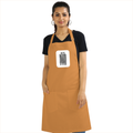 Apron | Onesize Unisex Adult | Cotton DTG Printed | Pockets & Adjustable Straps | Personalized | DTG | Bold Typography | Design Principles | Everyday | Assertive - front - Khaki - mockup 1
