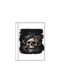 Notebook | A5 | 300 GSM Cover, 70 GSM Pages | 120 Pages, Ruled/Unruled, Soft Binding | Unisex | Personalized | Dark | Skulls | Snakes | Everyday | Intense - front_2 - White - mockup 3