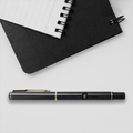 Personalised Metal Pens | Classic, Twist, Click | Laser Engraved | Smooth Ink Flow, Durable Grip | Unisex | Personalized | Grunge | Skulls | Snakes | Powerful - front_classic - Classic - Black - mockup 1