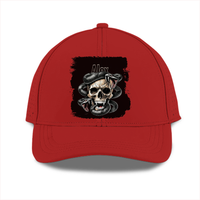 Sports Cap | Unisex | Polyester | Breathable, Adjustable Fit, DTG Printing | All Ages | Personalized | DTG | Grunge | Skulls | Snakes | Powerful