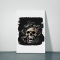 Metal Posters | 8x11.7 & 11.7x15.7 in | 1mm Thick Metal | Magnetic Mount, Waterproof, Glossy Finish | Unisex Home Decor | Personalized | Grunge | Skulls | Snakes | Powerful - front_2 - White - mockup 2