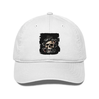 Classic Baseball Cap | Universal Fit | 280 GSM Drill Cotton | DTG Print | Sun Protection | Unisex Adults | Personalized | DTG | Grunge | Skulls | Snakes | Powerful