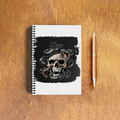NotePad | A5 Size | Digital Print | 120 Pages | Unisex | Personalized | Grunge | Skulls | Snakes | Powerful - front_3 - White - mockup 5