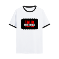 Ringer T-shirt | Unisex Regular Fit | 100% Cotton DTF/DTG | Contrast Rib Neck Bio Washed Pre-Shrunk | Adults | Personalized | DTF | Bold | Individuality | Rebellion | Everyday | Assertive