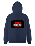 Pullover Hoodie | Unisex Regular Fit | Tri-Layer Cotton Blend | DTG Print Ready | Adults | Personalized | DTG | Bold | Individuality | Rebellion | Everyday | Assertive - back - Navy Blue - mockup 2