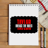 Sketchbook | A5 Spiral Bound | Digital Print Cover | 140 GSM Paper | Unisex | Personalized | Bold | Individuality | Rebellion | Everyday | Assertive