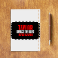 Sketchbook | A5 Spiral Bound | Digital Print Cover | 140 GSM Paper | Unisex | Personalized | Bold | Individuality | Rebellion | Everyday | Assertive - back - White - mockup 2