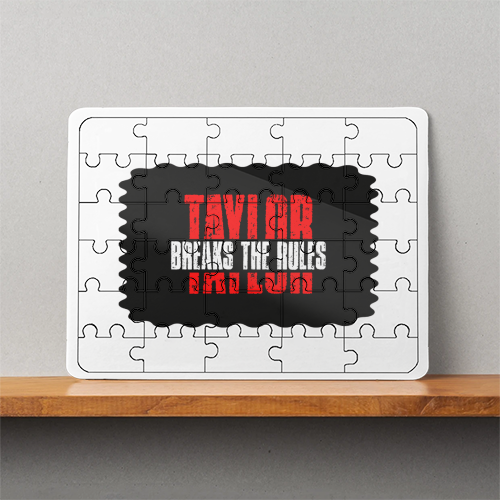 MDF Wooden Puzzles | 6x8 Inch | 30 Pieces | Durable MDF | Glossy Finish | Sublimation Print | Lightweight | Waterproof | Fade-Proof | Unisex | Personalized | Bold | Individuality | Rebellion | Everyday | Assertive