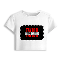 Female Baby Tee | Cropped Fit, Gen Z | 95% Cotton 5% Spandex, DTG | Stretchable, Breathable, Pre-Shrunk | Women | Personalized | DTG | Bold | Individuality | Rebellion | Everyday | Assertive