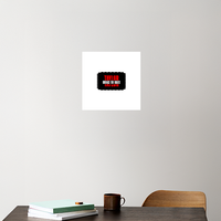 Acrylic Poster | 3mm Glossy Finish | UV Printed | Self-Adhesive Wall Mount | Unisex | Personalized | Bold | Individuality | Rebellion | Everyday | Assertive