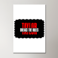 Acrylic Poster | 3mm Glossy Finish | UV Printed | Self-Adhesive Wall Mount | Unisex | Personalized | Bold | Individuality | Rebellion | Everyday | Assertive - front_2 - 16x24Inch - White - mockup 2
