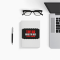 Notebook | A5 | 300 GSM Cover, 70 GSM Pages | 120 Pages, Ruled/Unruled, Soft Binding | Unisex | Personalized | Bold | Individuality | Rebellion | Everyday | Assertive - front - White - mockup 1