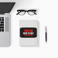 Notebook | A5 | 300 GSM Cover, 70 GSM Pages | 120 Pages, Ruled/Unruled, Soft Binding | Unisex | Personalized | Bold | Individuality | Rebellion | Everyday | Assertive - back - White - mockup 2