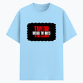 Cotton Stretch T-Shirt | Unisex Adult | 95% Cotton 5% Spandex Blend | 240 GSM, Breathable, Flexible | DTF Print Ready | Personalized | DTF | Bold | Individuality | Rebellion | Everyday | Assertive - front - Baby Blue - mockup 1