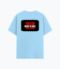 Cotton Stretch T-Shirt | Unisex Adult | 95% Cotton 5% Spandex Blend | 240 GSM, Breathable, Flexible | DTF Print Ready | Personalized | DTF | Bold | Individuality | Rebellion | Everyday | Assertive - back - Baby Blue - mockup 2