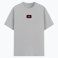 Basic T-Shirt | Unisex XS-2XL | Poly-Cotton Blend | Soft Finish & Durable | Everyday Wear | Personalized | DTG | Bold | Individuality | Rebellion | Everyday | Assertive - front - Grey Melange - mockup 1