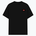 Basic T-Shirt | Unisex XS-2XL | Poly-Cotton Blend | Soft Finish & Durable | Everyday Wear | Personalized | DTG | Bold | Individuality | Rebellion | Everyday | Assertive - left pocket - Black - mockup 3