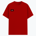 Basic T-Shirt | Unisex XS-2XL | Poly-Cotton Blend | Soft Finish & Durable | Everyday Wear | Personalized | DTG | Bold | Individuality | Rebellion | Everyday | Assertive - right pocket - Red - mockup 4