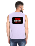 Men's Sleeveless T-Shirt | Regular Fit | 180 GSM Bio-Washed Cotton | Pre-Shrunk, Double Stitched | Men | Personalized | DTF | Bold | Individuality | Rebellion | Everyday | Assertive - back - Lavender - mockup 2
