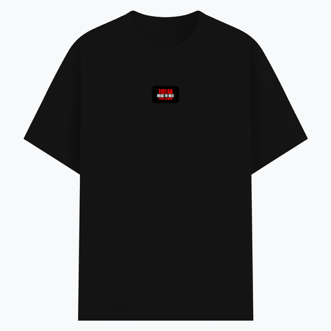 Basic T-Shirt | Unisex Fit, Sizes XS-2XL | 180 GSM Poly-Cotton Blend, DTF Ready | Bio-Wash, Silicon Finish, Durable Stitching | Adults | Personalized | DTF | Bold | Individuality | Rebellion | Everyday | Assertive - front - Black - mockup 1