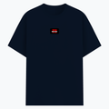 Basic T-Shirt | Unisex Fit, Sizes XS-2XL | 180 GSM Poly-Cotton Blend, DTF Ready | Bio-Wash, Silicon Finish, Durable Stitching | Adults | Personalized | DTF | Bold | Individuality | Rebellion | Everyday | Assertive - front - Navy melange - mockup 1