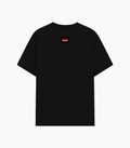 Basic T-Shirt | Unisex Fit, Sizes XS-2XL | 180 GSM Poly-Cotton Blend, DTF Ready | Bio-Wash, Silicon Finish, Durable Stitching | Adults | Personalized | DTF | Bold | Individuality | Rebellion | Everyday | Assertive - back - Black - mockup 2