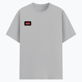 Basic T-Shirt | Unisex Fit, Sizes XS-2XL | 180 GSM Poly-Cotton Blend, DTF Ready | Bio-Wash, Silicon Finish, Durable Stitching | Adults | Personalized | DTF | Bold | Individuality | Rebellion | Everyday | Assertive - right pocket - Grey Melange - mockup 4