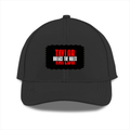 Sports Cap | Unisex | Polyester | Breathable, Adjustable Fit, DTG Printing | All Ages | Personalized | DTG | Bold | Individuality | Rebellion | Everyday | Assertive - front - Black - mockup 1