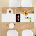 Custom Dining Tablerunner | Home & Living | 100% Polyester | Fade-Proof, Durable, Hemmed Edges | Unisex | Personalized | Bold | Individuality | Rebellion | Everyday | Assertive - front - White - mockup 1