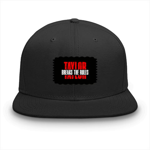 Classic Snapback Cap | Adjustable One-Size | Heavy Cotton DTG Printed | Flat Brim Structured | Unisex Adults | Personalized | DTG | Bold | Individuality | Rebellion | Everyday | Assertive - front - Black - mockup 1