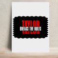 Metal Posters | 8x11.7 & 11.7x15.7 in | 1mm Thick Metal | Magnetic Mount, Waterproof, Glossy Finish | Unisex Home Decor | Personalized | Bold | Individuality | Rebellion | Everyday | Assertive - front - White - mockup 1