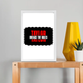 Framed Poster | Multiple Sizes | 300 GSM Art Paper | Laminated, Fade-Proof, 1-inch Frame | Unisex Home Decor | Personalized | DTG | Bold | Individuality | Rebellion | Everyday | Assertive - front_A4 Frame Poster - A4 Frame Poster - mockup 13