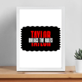 Framed Poster | Multiple Sizes | 300 GSM Art Paper | Laminated, Fade-Proof, 1-inch Frame | Unisex Home Decor | Personalized | DTG | Bold | Individuality | Rebellion | Everyday | Assertive - front_12x16In - 12x16In - mockup 6