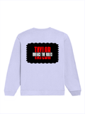 Oversized Sweatshirt | Roomy Relaxed Fit | 400 GSM Cotton Blend | Pre-Shrunk Drop Shoulder | Unisex Adult | Personalized | DTG | Bold | Individuality | Rebellion | Everyday | Assertive - back - Lavender - mockup 2