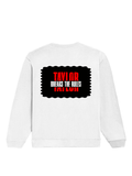 Oversized Sweatshirt | Roomy Relaxed Fit | 400 GSM Cotton Blend | Pre-Shrunk Drop Shoulder | Unisex Adult | Personalized | DTG | Bold | Individuality | Rebellion | Everyday | Assertive - back - White - mockup 2