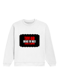 Oversized Sweatshirt | Roomy Relaxed Fit | 400 GSM Cotton Blend | Pre-Shrunk Drop Shoulder | Unisex Adult | Personalized | DTF | Bold | Individuality | Rebellion | Everyday | Assertive - front - White - mockup 1