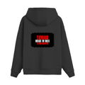 Oversized Hoodie | Relaxed Fit, Drop-Shoulder | 400 GSM Fabric | Warm, Durable | Unisex | Personalized | DTF | Bold | Individuality | Rebellion | Everyday | Assertive - back - Black - mockup 2