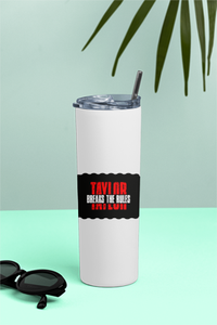Tumbler Bottle | 20oz Capacity | Stainless Steel Insulated | Splash-Proof Lid & Metal Straw | Unisex | Personalized | Bold | Individuality | Rebellion | Everyday | Assertive